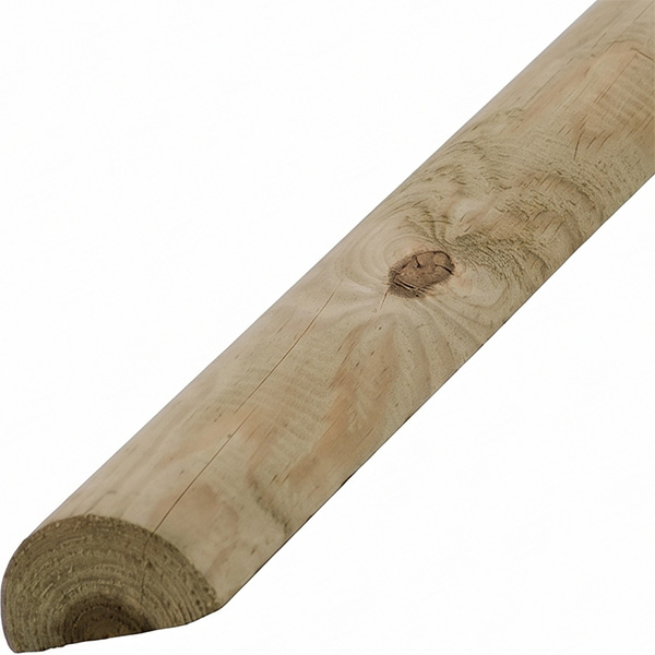 Pircher Palo Mezzo Tondo in Legno Conifera Impregnato - PIRCHER OBERLAND